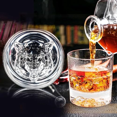 Image of Melbify Plain Wolf Whiskey Glass Gift Set | 2 pcs Set | 300 ML | Ultra-Premium | Imported | Luxurious | Ideal for Wedding Gifts, Anniversary, VIP and Corporate Gifts