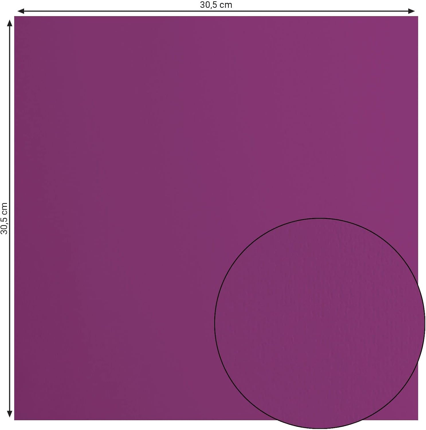 Florence Cardstock Smooth - Coloured Card Making Supplies 12 x 12 inch - Purple - 20 Sheets - Coloured Paper for Scrapbooking, Card Making, Die Cutting and Paper Crafts - 216 GSM - Mauve