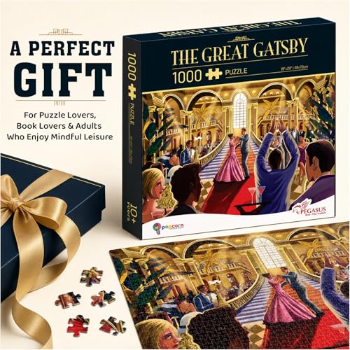 Image of 1000 Piece Puzzle | Puzzles for Adults & Kids | Stress Relief Puzzle Games for Focus and Memory, Gifts for Teenagers (The Great Gatsby)