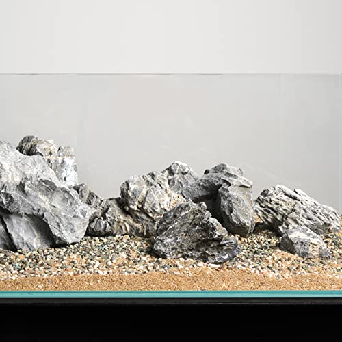 Image of LANDEN Seiryu Stones Natural Rocks for Aquarium, Paludarium, Terrariums, Landscaping Rocks, Aquascaping, 80L (36lbs) 3-11in, Seiryu Stones(3-11inch,36lbs)