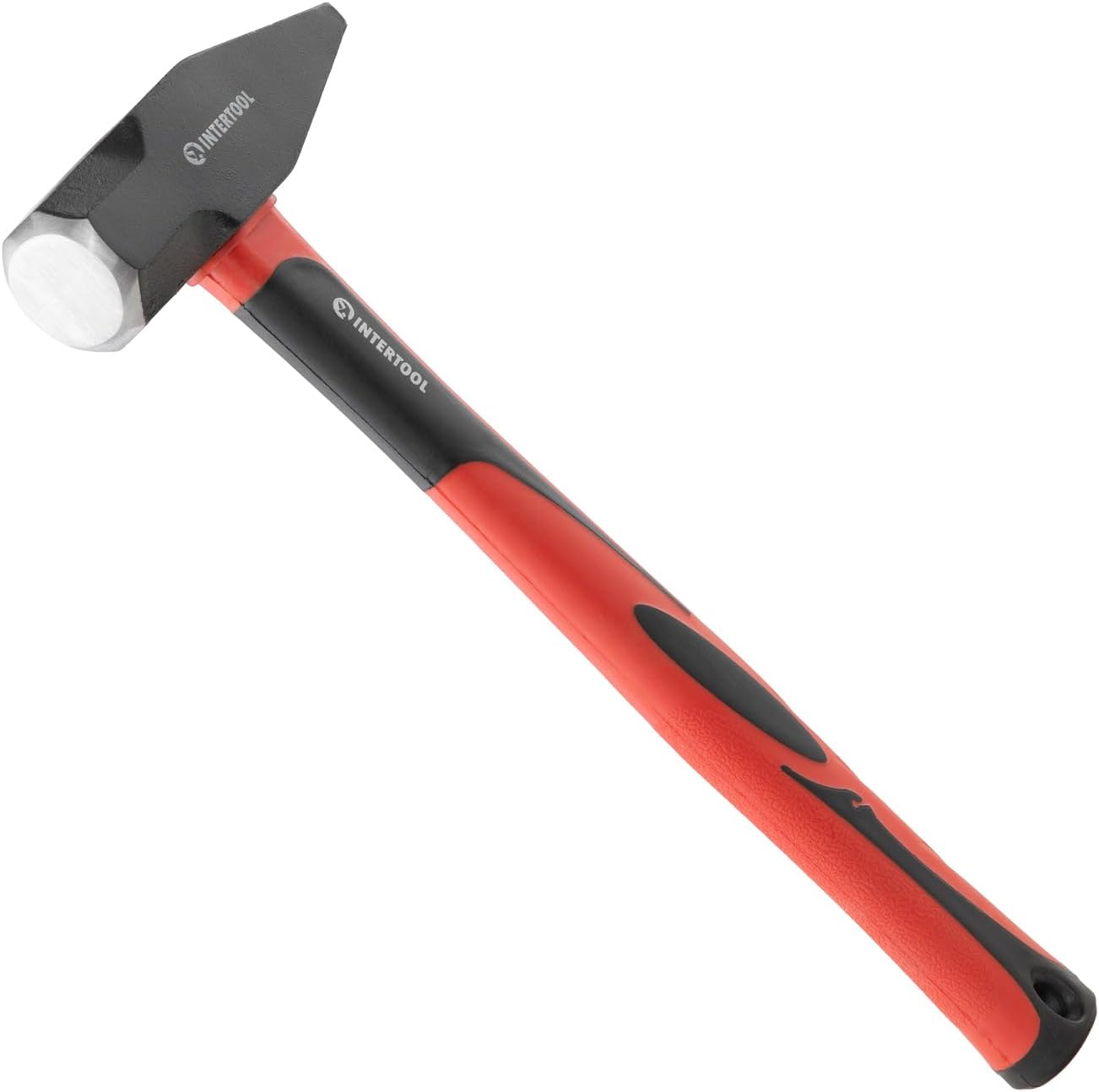 INTERTOOL Black Smith’s Hammer | 40 oz (2.5 lbs) Metal Working Tool with Shock Absorbing Anti-Slip Fiberglass Handle HT08-0251