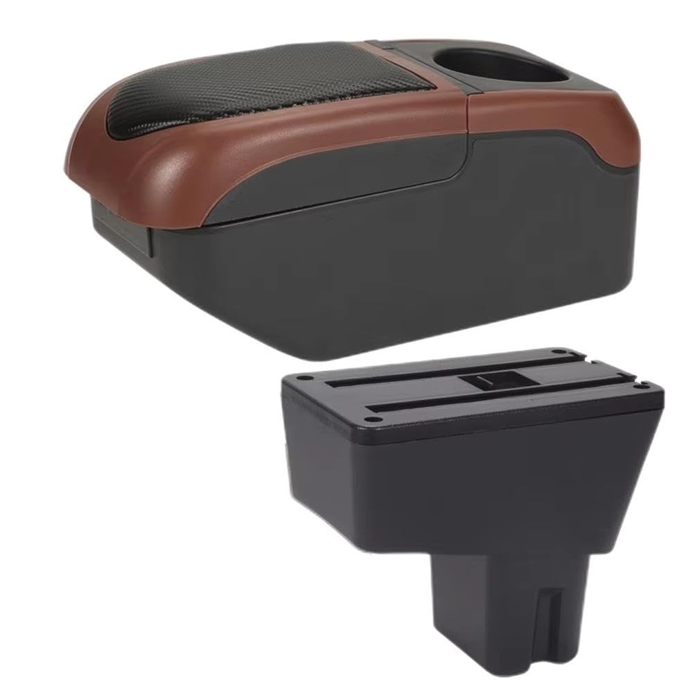 Sxqpocar Black Curry For Citroen C3 C4 2025 Car Armrest Box Interior Storage Box Replacement Parts