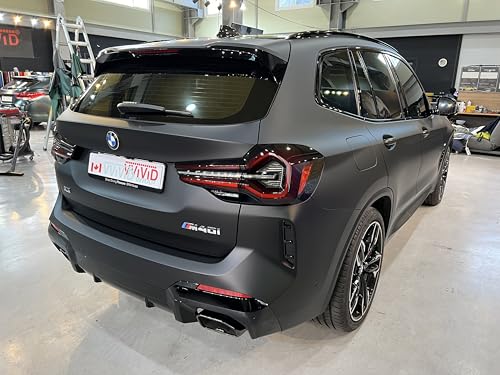 Image of ColorFusion PPF by VViViD, Matte Stealth Midnight Black Dry Apply PPF Vinyl Car Wrap Roll 60ft x 5ft