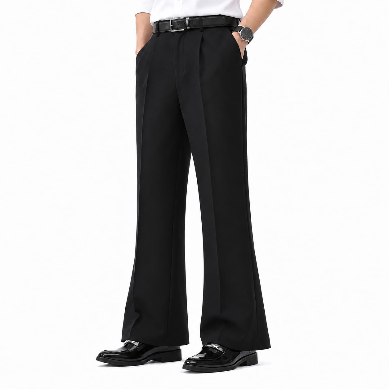 Men's Premium Formal Trousers | Straight Fit Office Wear Dress Pants | Regular Fit Business Casual Pants-image-21