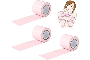 Sex Bondage Restraints Tape Set for Couples' Play (Pink)