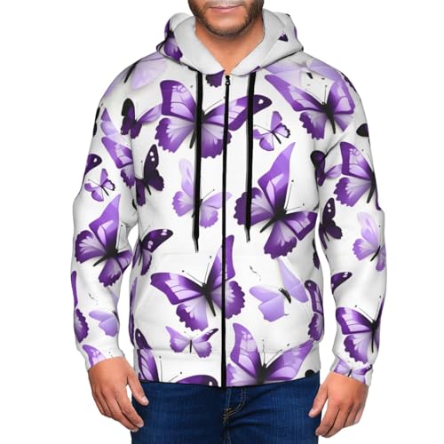 Sweat à capuche fermeture éclair homme veste molleton polyester doux - 6
