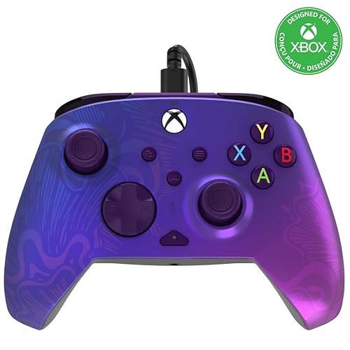 PDP REMATCH XBOX filaire manette Purple Fade for Xbox Series X|S, Xbox One, Officially Licensed - Purple Fade