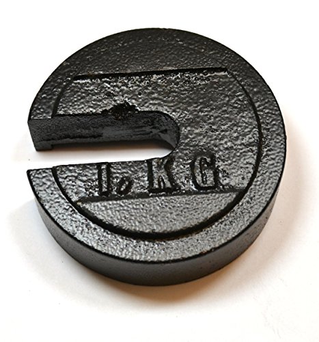 Poids fente fonte noir 1 kg pour expériences de physique