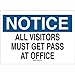 Brady 95211, Admittance Sign, (Pack of 20 pcs)