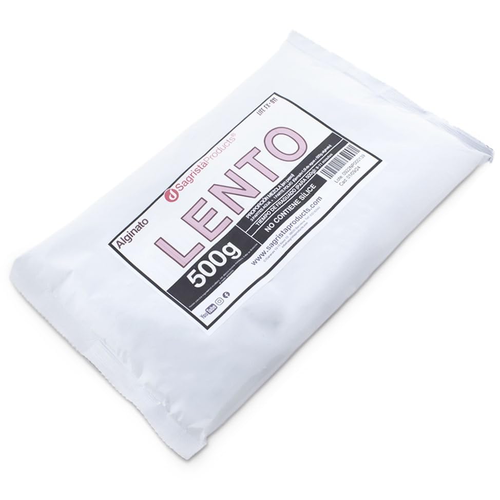 Alginato para Moldes 500 g | Polvo Natural de Algas Marinas para Crear Moldes de Manos y Pies, Fácil y Seguro para Bebés.|