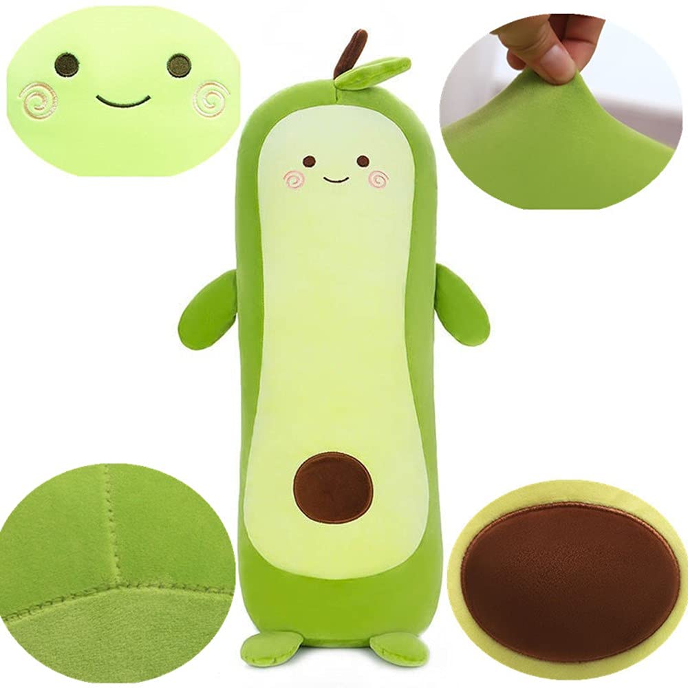 Avocado, crocodile pear, green avocado, simulation avocado plush toy doll sleeping pillow, doll, pillow, toy cushion (Long clause 110cm)