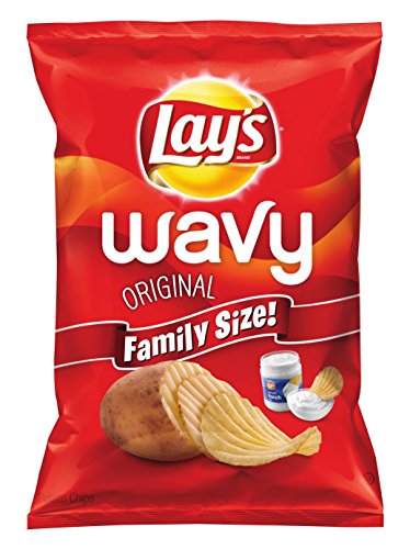 Lay's Wavy Potato Chips, Original, 42 Ounce (Pack of 4) image 2