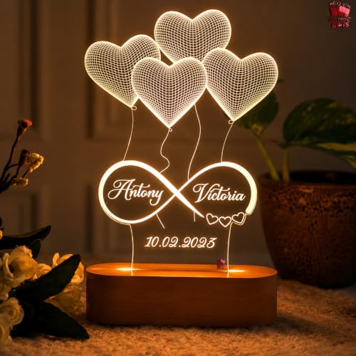 Artistic Gifts Handcrafted 3D Illusion Personalized LED Lamp for ...