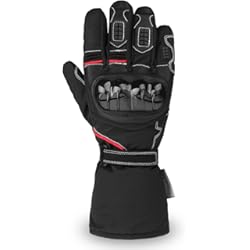 Guantes Invierno Motocard Guantes de Moto Invierno, Guantes de Scooter cálidos Thinsulate 3M Pantalla táctil Impermeable a Prueba de Viento para Hombres Mujeres Guantes de Moto Guantes Resistentes al Desgaste de Motocicletas