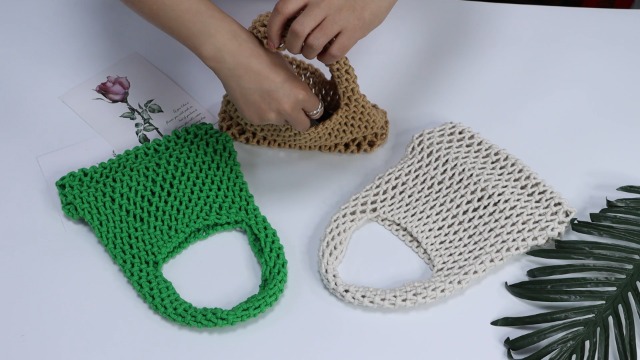 Bolso Tote Crochet Pequeño para Mujer Verano miniatura 7