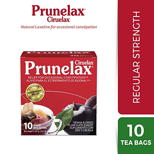 Image of Prunelax Ciruelax Natural Laxative Regular for Occasional Constipation,Tea Bags, Prunes, 10 Bags (Pack of 3)