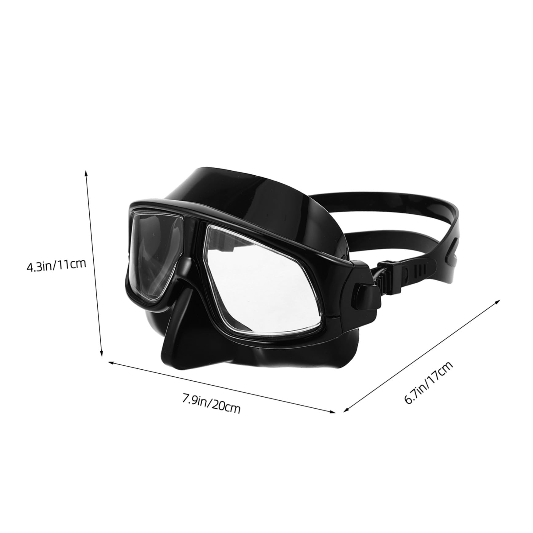 SUPVOX Máscara De Buceo Transparente Máscara De Snorkel para Adultos con Cubierta Nasal Visión Amplia para Esnórquel y Natación Piscina o Playa