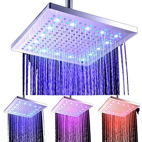 Douche thermochromique à LED avec décoloration intense et grand jet ABS