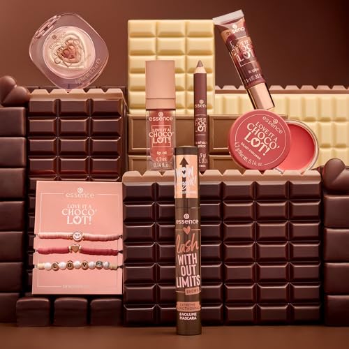 essence LOVE IT A CHOCO’ LOT! lipgloss, Nr. 01, Braun, glänzend, vegan, ohne Parabene, ohne Mikroplastikpartikel, Nanopartikel frei, 1er Pack (10ml)