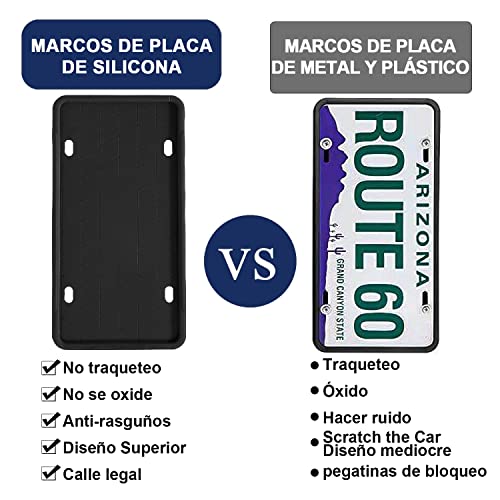 Viaje Y Protección, Automotive Parts and Accessories portaplacas Marca Veool (3)