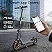 Electric Scooter for Adults, 500W Motor, 22 MPH Top Speed, Up to 31 Miles Long Range, 10” Solid Tires, Foldable Commuter E Scooter with Dual Suspension, App Control, Dual Brake System
