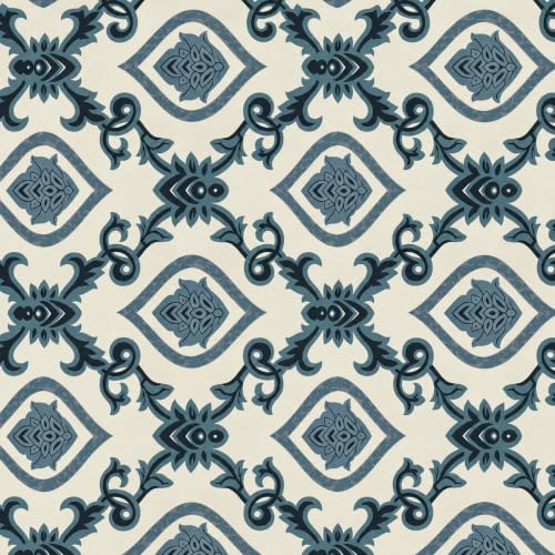 Image of VOMZER Elastic Fitted Warm Flannel Bedsheet King Size Warm Velvet Bedsheet for Winter Double Bed | 2 Pillow Covers, Size - 72 x 78 x 8 Inches (Teal Damask)