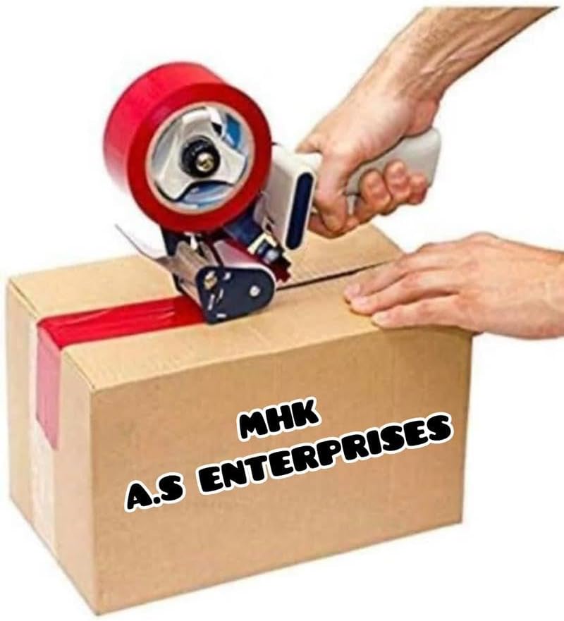 MHK Ikon Manual Hand Operated Tape Dispenser with 2 Inches PVC Transparent Tape Roll (50 mm and 2 Inch)