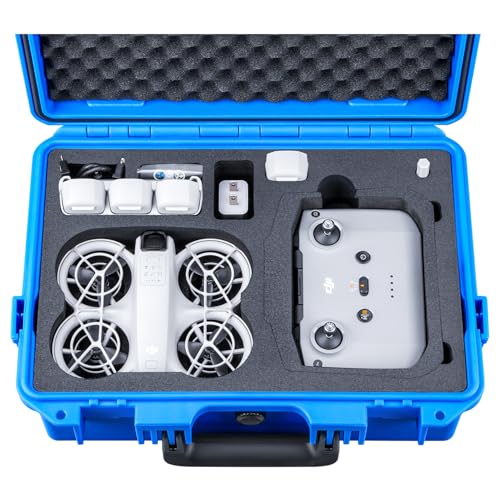 Lykus Titan N110 Waterproof Hard Case for DJI Neo Combo, RC-N3/DJI RC 2, Support Up to 7 batteries [CASE ONLY]