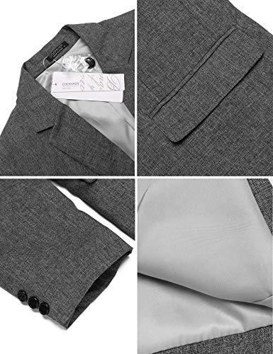 Coofandy Men's Casual Suit Blazer Jackets Lightweight Sports Coats One Button - Image 5