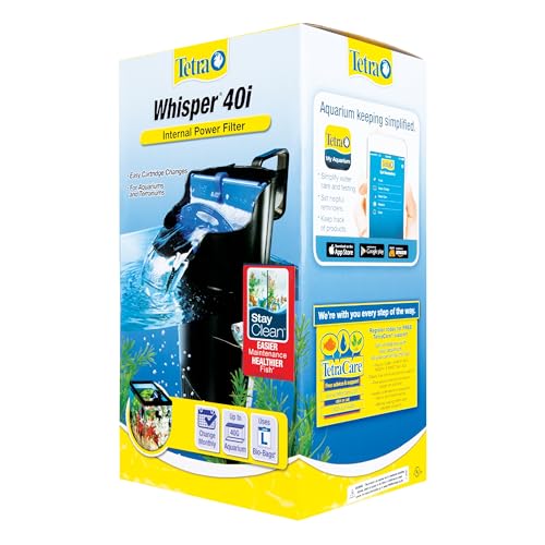 Image of Tetra Whisper Internal Power Filter, Large Bio-Bag Filter Cartridges, 3-Stage Filtration, 20-40 gal (Pack of 12)