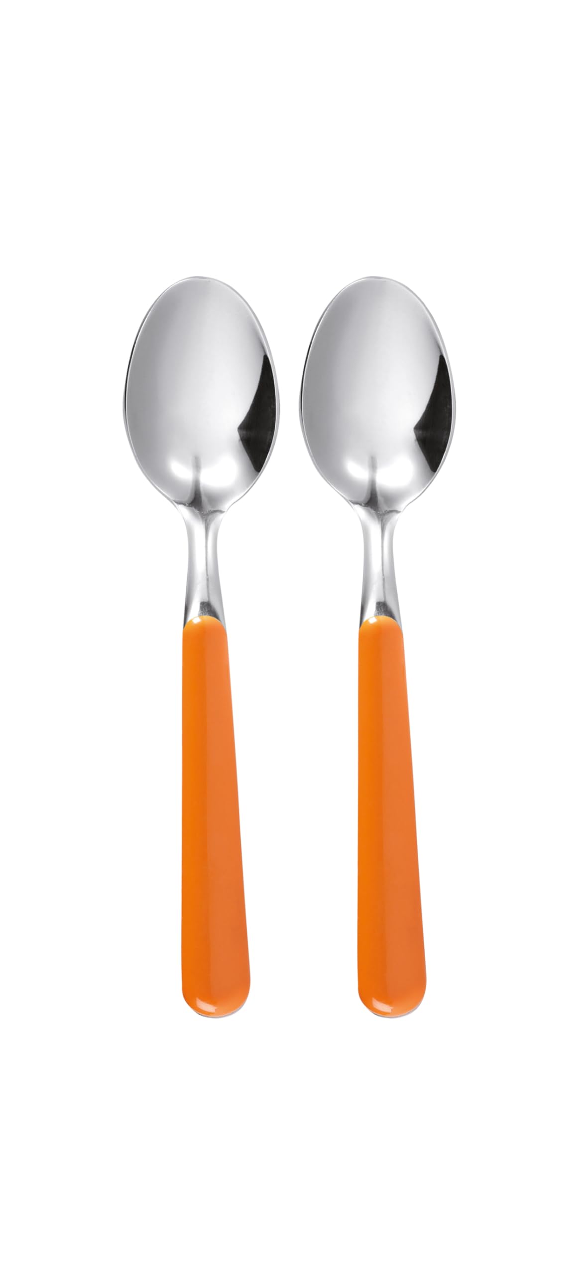 Excèlsa "Trendy" Pack Of 2 Orange Coffee Spoons