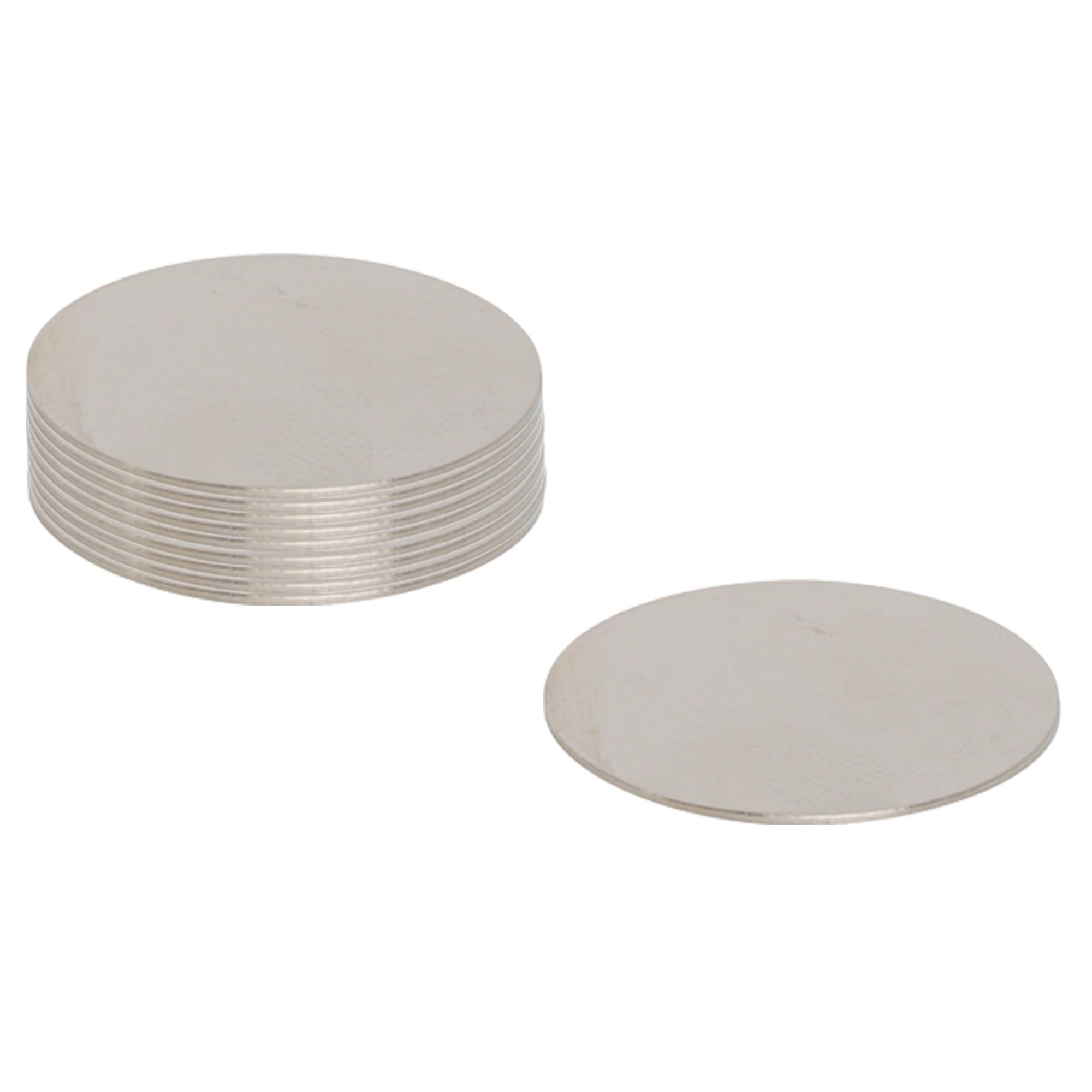 First4magnets Silber N42 Neodymium Magnet For Arts, Crafts, Model Making, Diy, Hobbies, Office And Home - 20Mm Dia X 0.5Mm Thick - 0.48Kg Pull - Pack Of 10