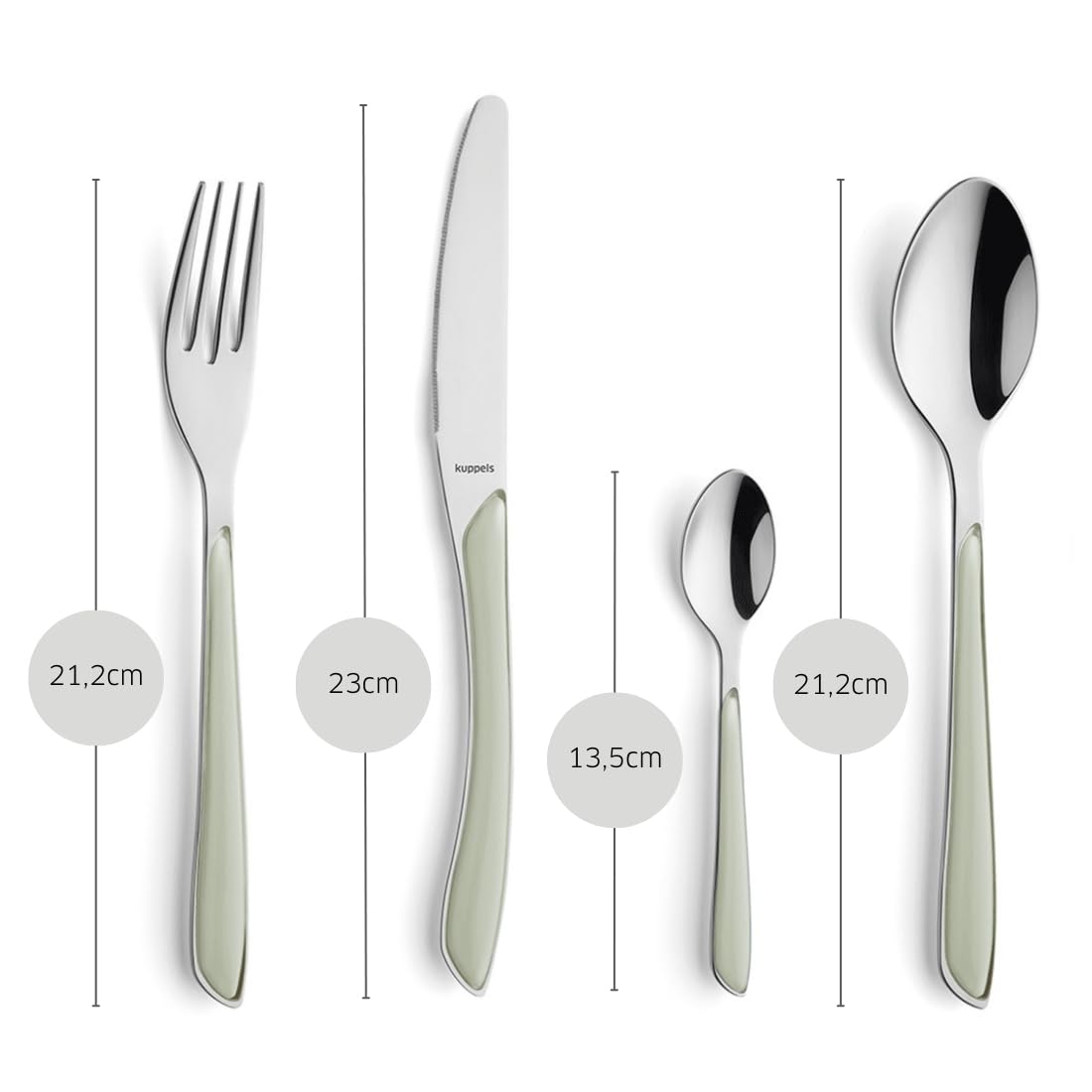 Kuppels 2294SAPK10C71 - Set di posate in acciaio INOX