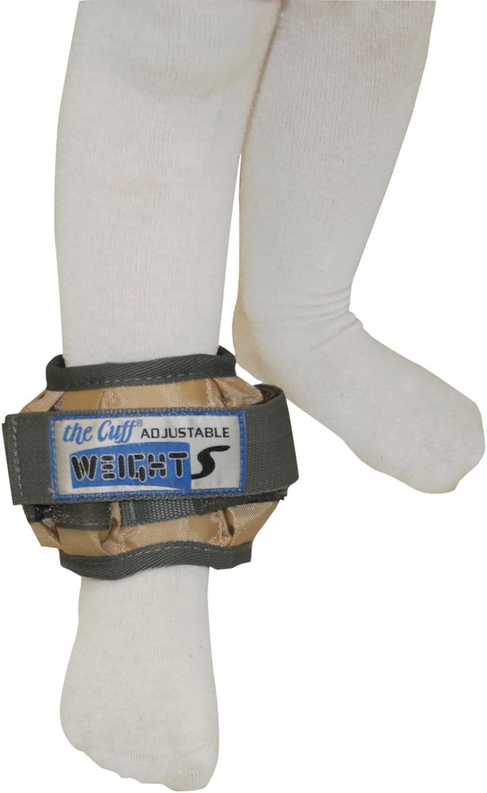 CanDo adjustable pediatric ankle weight, 2 lb, tan, each