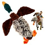 ME GUSTA SHOP Duck Dog Toy Squeak Toys | Mallard-Shaped | Shaped Pet Toys | Duck Dog Toys for Large Dogs | Mallard Dog Toy | Dog Chew Toys | Stuffed Toys Interactive Animal.