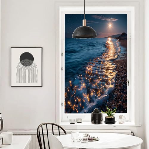 Vinilo decorativo para ventana ocean moderno 23.6 x 35.4 pulg miniatura 4