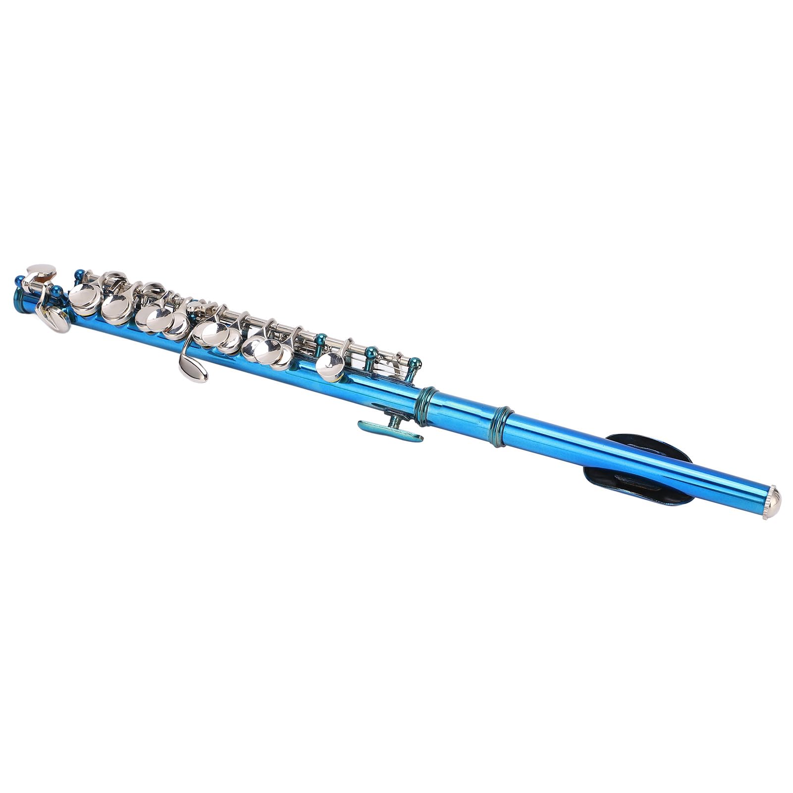 Focket Flauto Piccolo, Cupro Blue E Key Francese 6 Fori Flauto per Principianti Piccolo Professionale con Cacciavite Strumenti di Pulizia in Pelle PU per Principianti