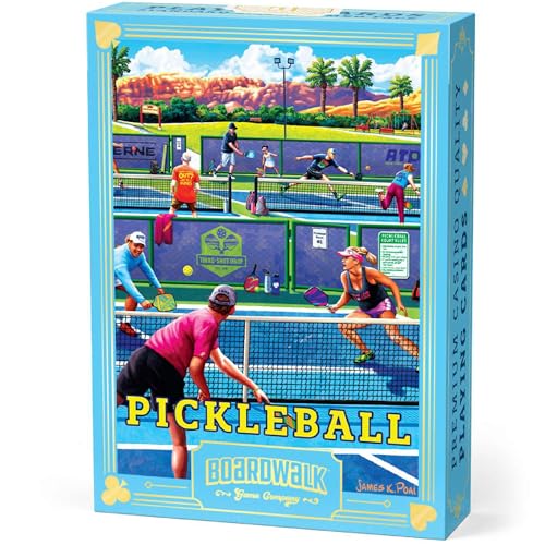Boardwalk Puzzles Premium Featherlight Unique Playing Cards, Fun Themed Deck for Home and Travel | Pickleball