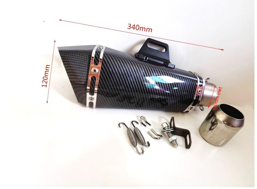 Scarico Moto Silenziatore con DB Killer 51mm Per FZ1 R6 R15 Tubo di scarico moto