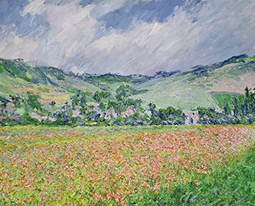 Peinture d'art mural le champ de coquelicots Monet pour créer une ambiance nature dans la maison
