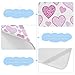 Pink Heart-Shaped Leopard Print Cooling Baby Bassinet Mattress 28