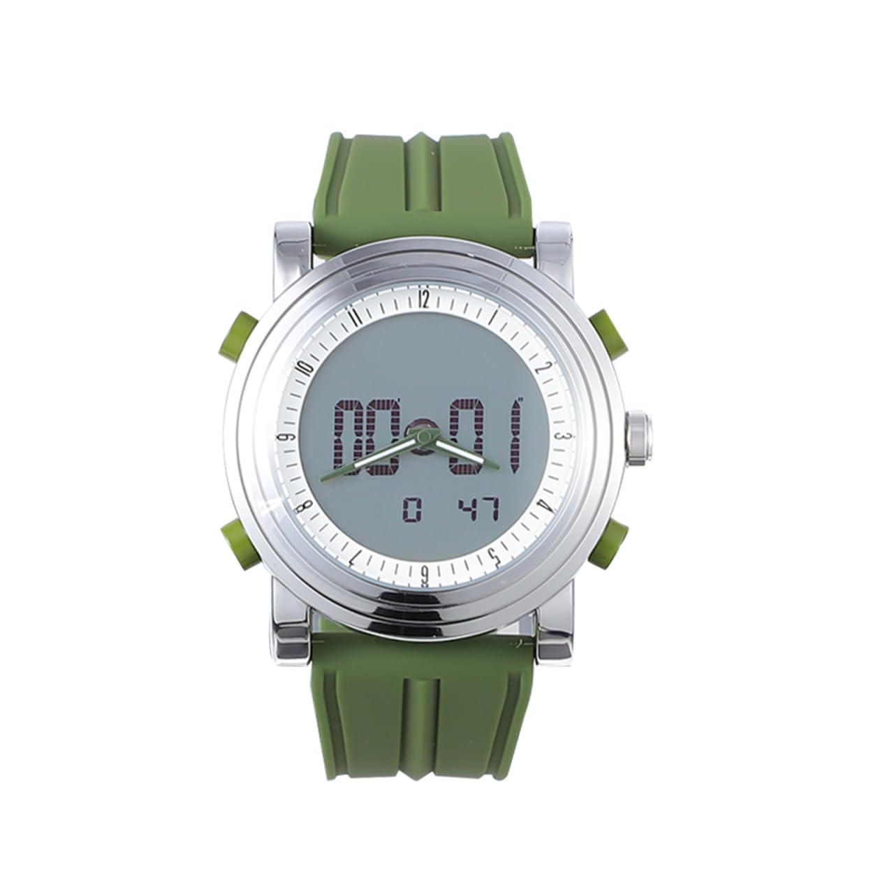 FRCOLOR 1pezzi Orologio Sportivo Digitale Funzione Luminosa Cinturino in Silicone Regolabile Quadrante Chiaro per Leggere Multifunzione Sveglia e Controllo Data