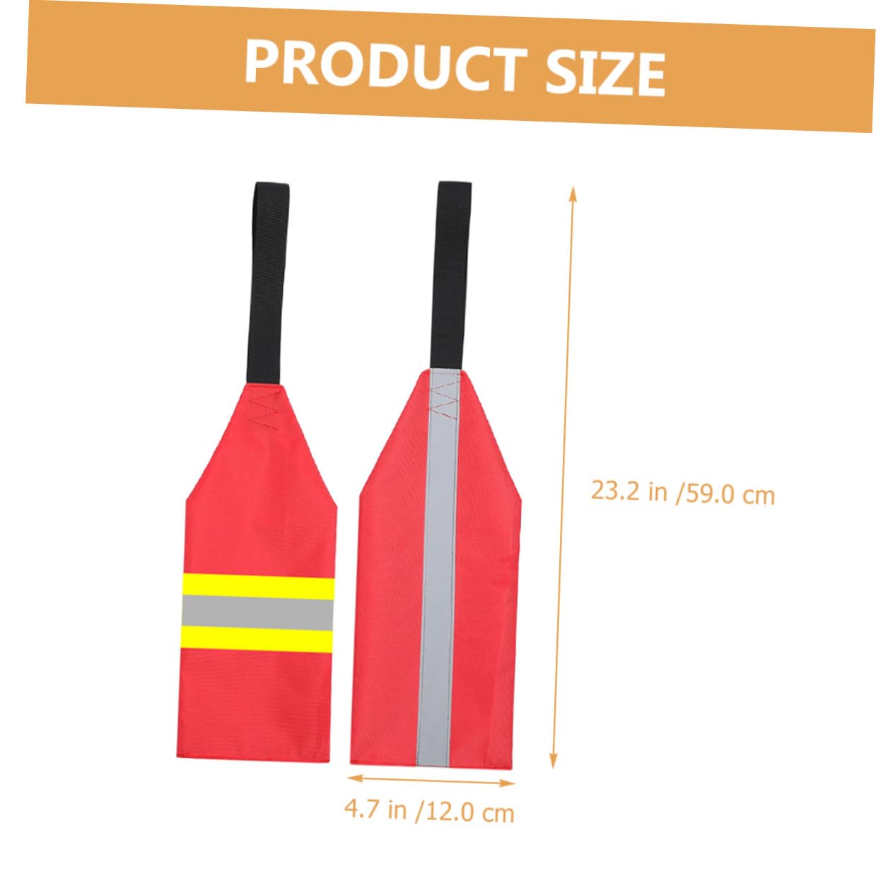 Mipcase Accesorios para Pancartas De Seguridad Bandera De Seguridad para Kayak Bandera De Seguridad para Remolque Banderas Reflectantes Kit De Seguridad para Kayak Bandera De De