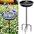 Gavinjitao Bird Bath for Outside,Garden Detachable Bird Baths for Outdoors Metal Bird Bath Stand with 5 Prongs Base Stake Freestanding Birdbaths and Bird Feeder Bowl for Garden Patio Yard Lawn