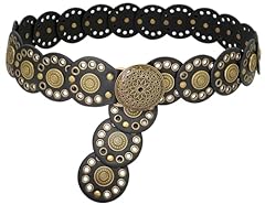 Black Band Retro Gold Buckle