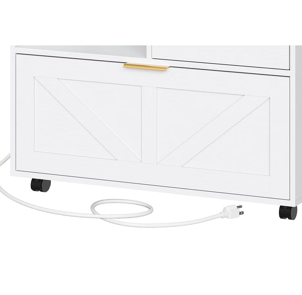 AUTO SELECT FILE STOCKER ホワイト Amazon.com: HOOBRO Lateral File Cabinet, Wooden Office Storage