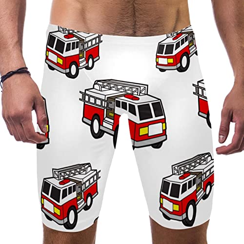 Bañador para hombre de color blanco Fire Engine ideal para piscina y vacaciones