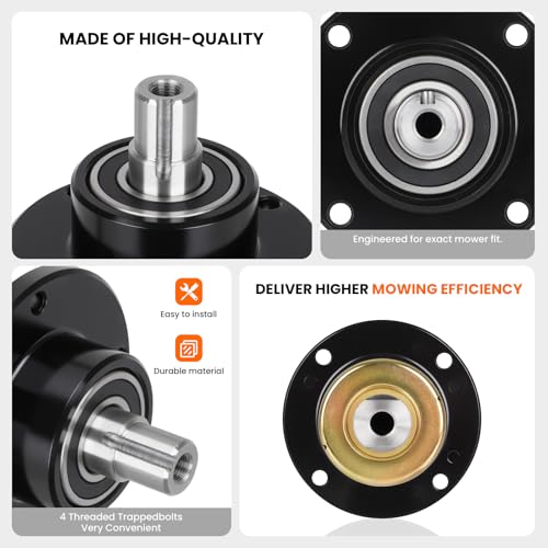 ILONPA (3 Pack) 037-6015-00 Spindle Assembly 037-6015-50 Fit 42 48 50 52 54 60 inch Deck for BadBoy Part ZT Elite Maverick CZT AOS Compact Outlaw, Replaces Spindle 037-6015-00 037-6015-50 by ILONPA - Image 3