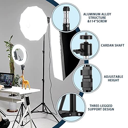 2 Pack Aluminum Light Photography Tripod Stand with Case,Altson 7 Feet Portable Photo Video Tripod Stand for Speedlight, Flash, Softbox, Umbrella, Strobe Light, Camera by ALTSON - Image 4