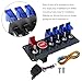 UOIENRT 12v Ignition Switch Panel, flip-up car Engine Start Push Button led Toggle Replacement for Racing Sport Competitive car